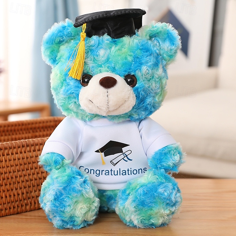 regali di laurea orsacchiotto peluche peluche con diploma di dottorato velluto lingotti d'oro nappa diploma per uomo donna ragazza ragazzo festa di congratulazioni del 2026 a $12.99 –P11