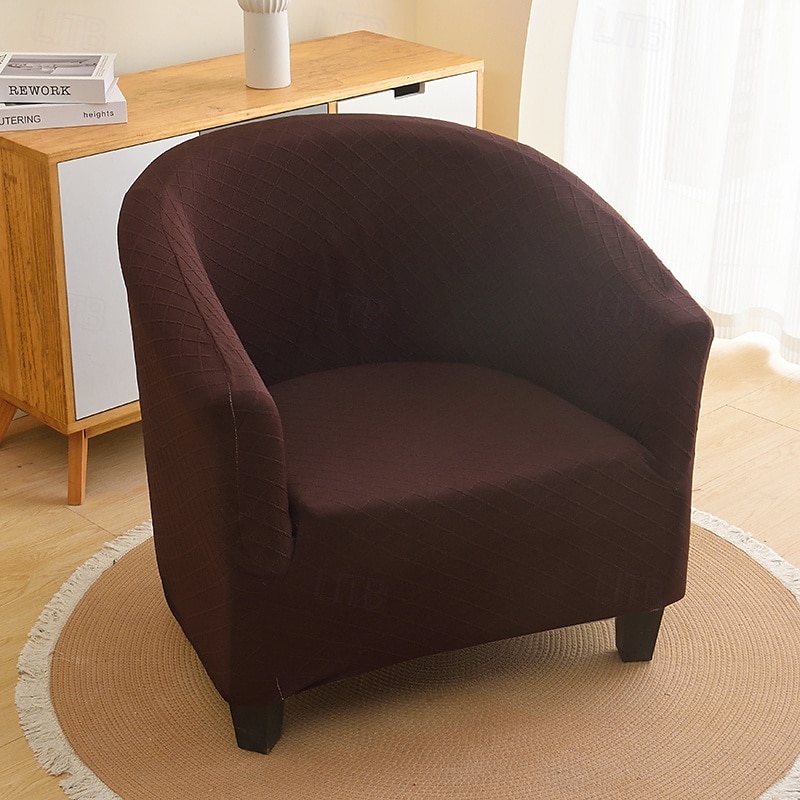 capa de cadeira de poltronas de banheira de clube, capa de sofá de lã polar, capas de sofá elásticas para protetor de móveis de sala de estar de 2025 por $35.99 –P8
