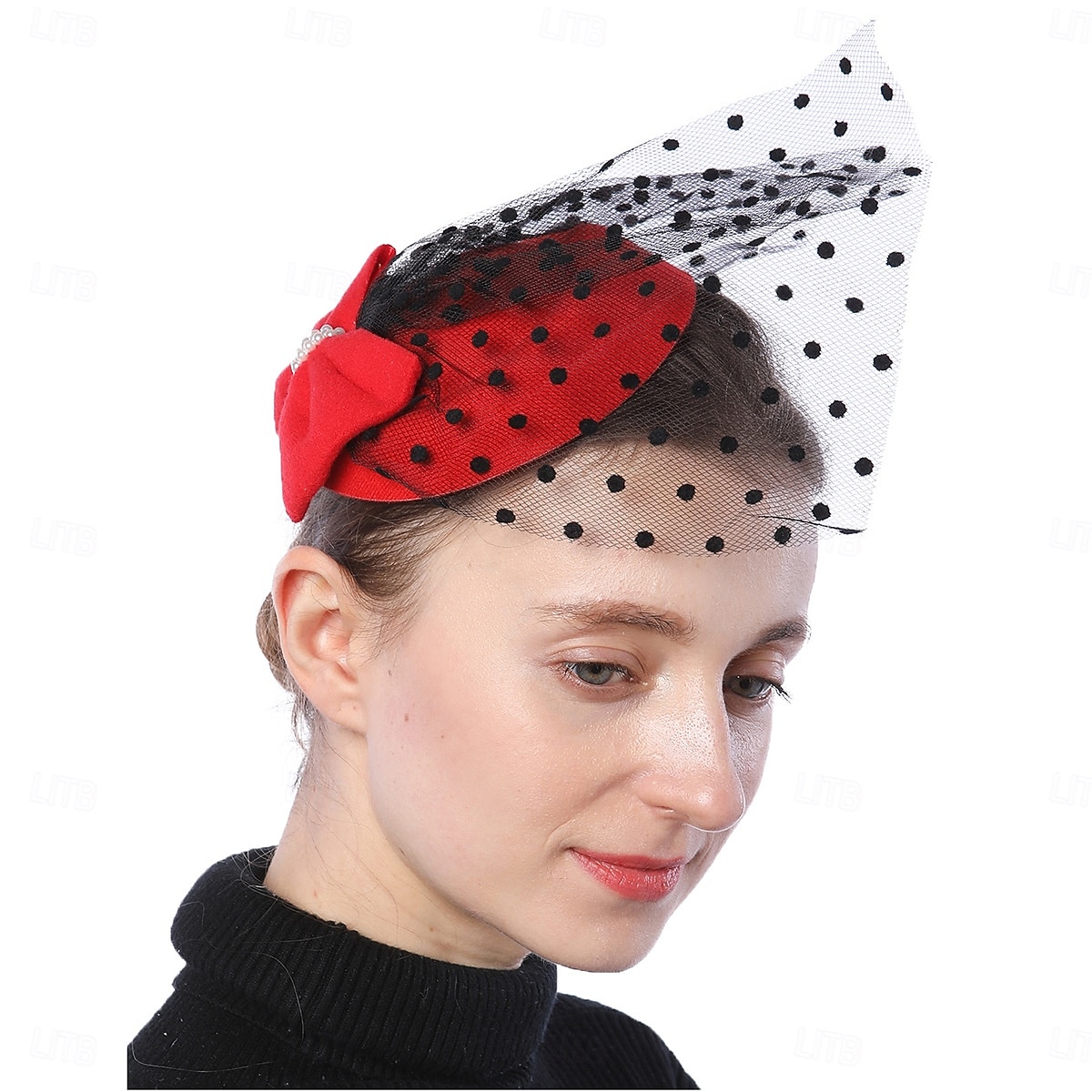 Kopfstück Perle Hochzeit Abendgesellschaft Elegant Hochzeit Mit Tupfen Kopfschmuck Kopfbedeckung 2025 - $11.49 –P3