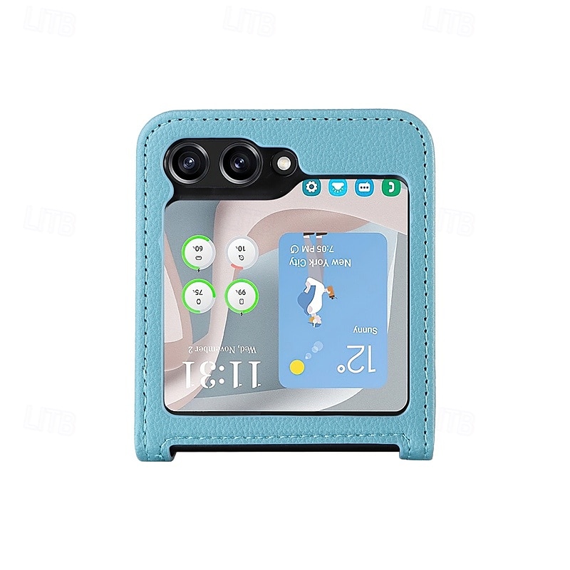 telefoon hoesje Voor Samsung Galaxy Z Flip 7 Z-flip 6 Z Flip 5 Z Flip 4 Achterkant Magnetisch Ondersteuning draadloos opladen Kaartsleuf Retro TPU PU-nahka 2025 - $15.99 –P9