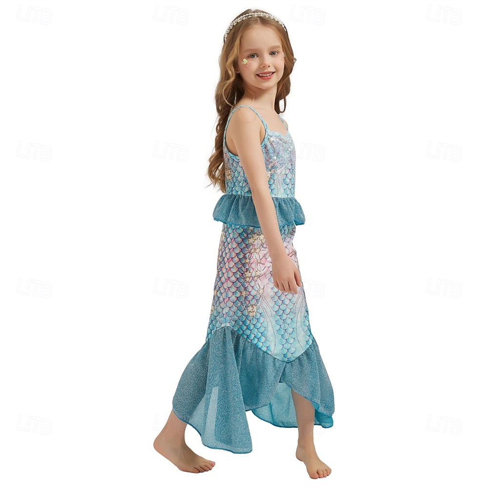 The Little Mermaid Little Mermaid Princess Mermaid Dress Theme Party Costume Cosplay Movie Cosplay for Girls' Kid's Carnival Masquerade Party Holiday 2025 - $30.99 –P4
