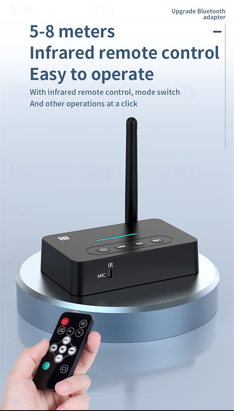 2025年 Bluetooth 5.1 サウンド トランスミッター レシーバー 2 in 1 ワイヤレス サウンド アダプター (携帯電話、タブレット、テレビ、ゲーム機用)  コレクション – $31.99 –P1