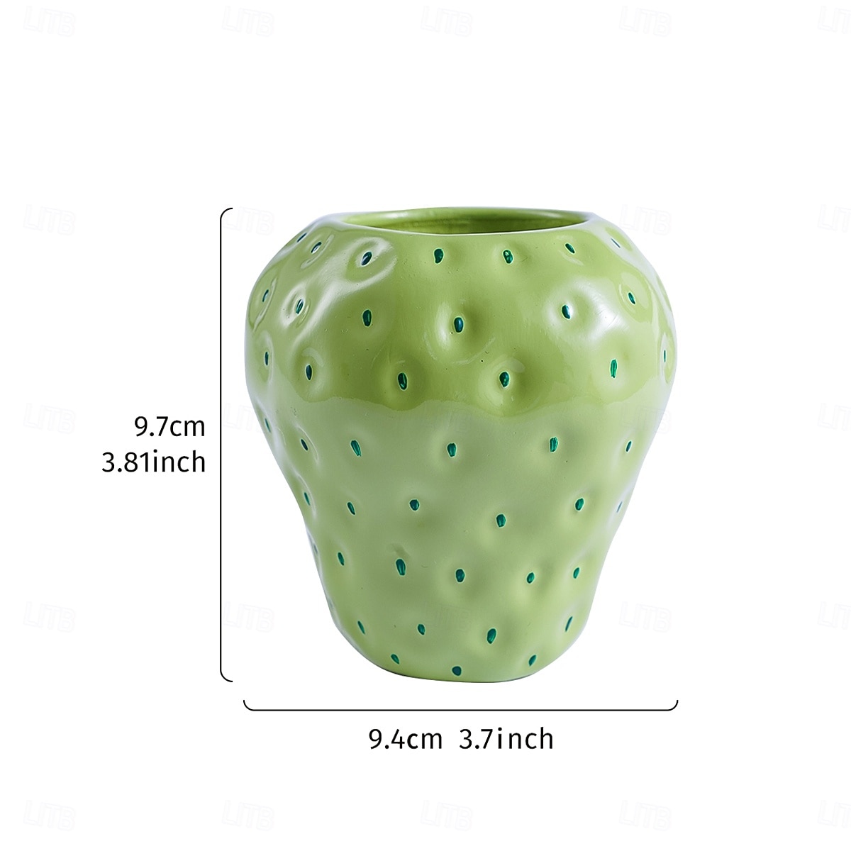 Strawberry Vase, Colorful Resin Handmade Decorative Flower Pot, Red, Pink, Green Options, Adorable Desktop Ornament for Home, Dining Table, Indoor Plants, Succulents, and Floral Arrangements 2025 - $10.99 –P3