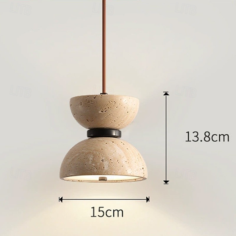 2025年 15 cm ランタンデザイン 幾何学的形状 ペンダントライト ストーン アーティスティック ビンテージ モダンスタイル ヴィンテージ クラシック 110-120V 220-240V  コレクション – $205.99 –P5