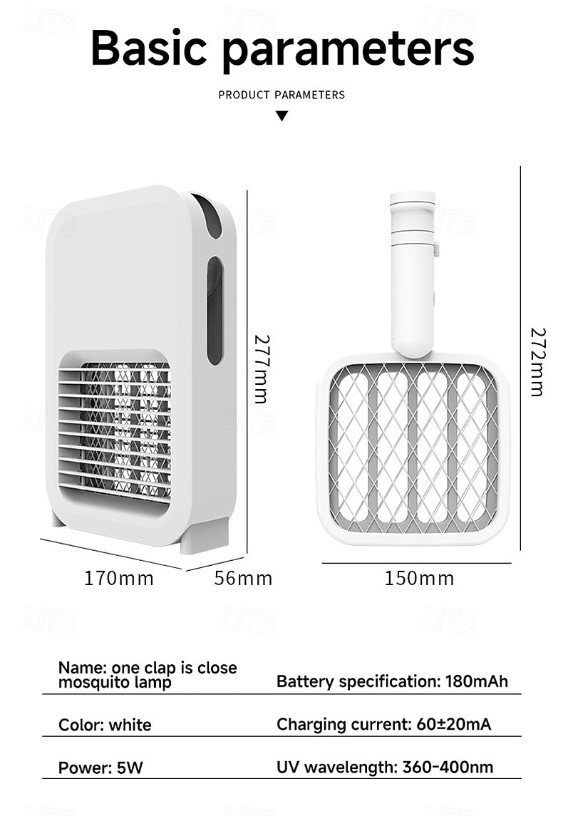 2025年 USB充電式電動蚊たたき – 充電式家庭用蚊殺しランプ、電気ショック付きハエ叩き  コレクション – $31.99 –P18