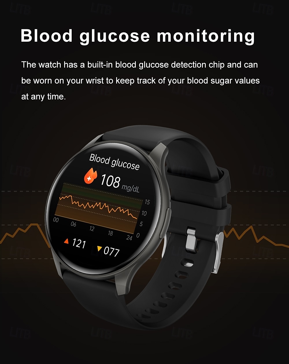 696 ZW60 Smart Watch Fitness Tracker ECG PPG Bluetooth Anropspåminnelse Android iOS IP67 44mm 1,43 2025 - $39.99 –P12