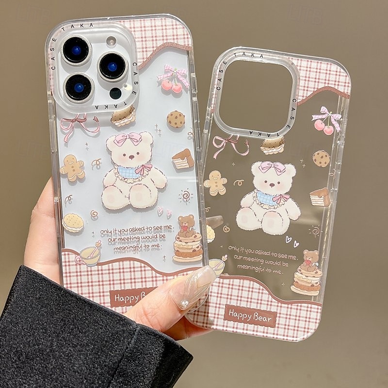 puhelin Etui Käyttötarkoitus iPhone 16 15 14 Pro Max iPhone 16e iPhone 13 Takakuori Iskunkestävä Piirretty TPU Akryyli 2025 - $12.99 –P4