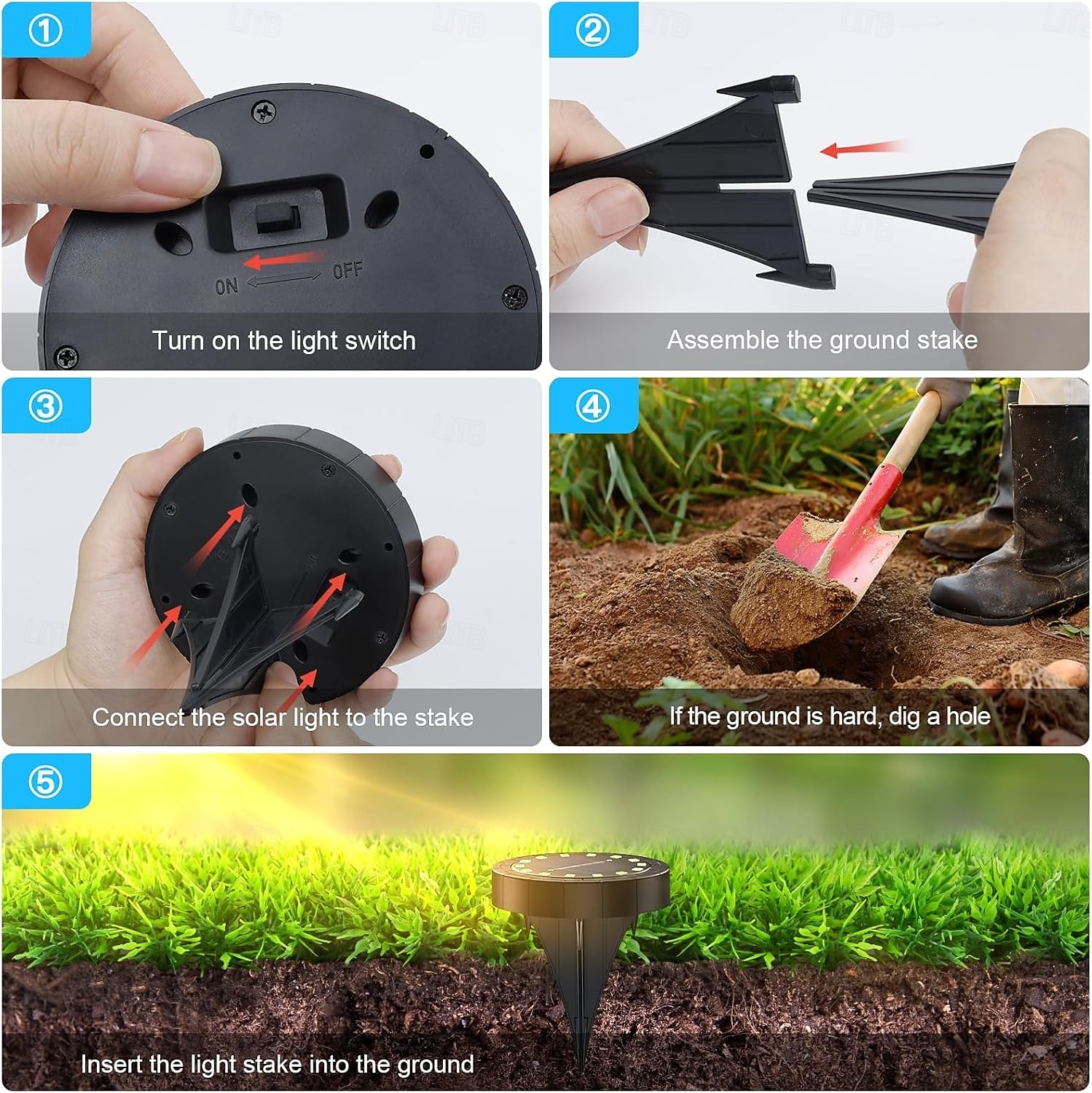 4шт 2шт 1шт 8 W Светодиоды на солнечной батарее Солнечная батарея Водонепроницаемый с функцией освещения Тёплый белый Холодный белый 1.2 V Уличное освещение двор Сад 8 Светодиодные бусины Новый год 2025 - $7.49 –P8