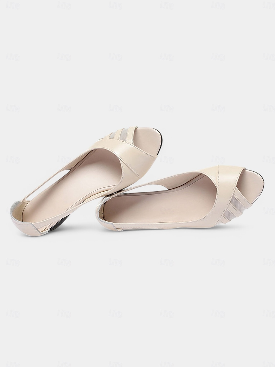 graue Peep-Toe-Keilsandaletten – bequeme lässige Sommerschuhe für Damen 2025 - $34.99 –P3