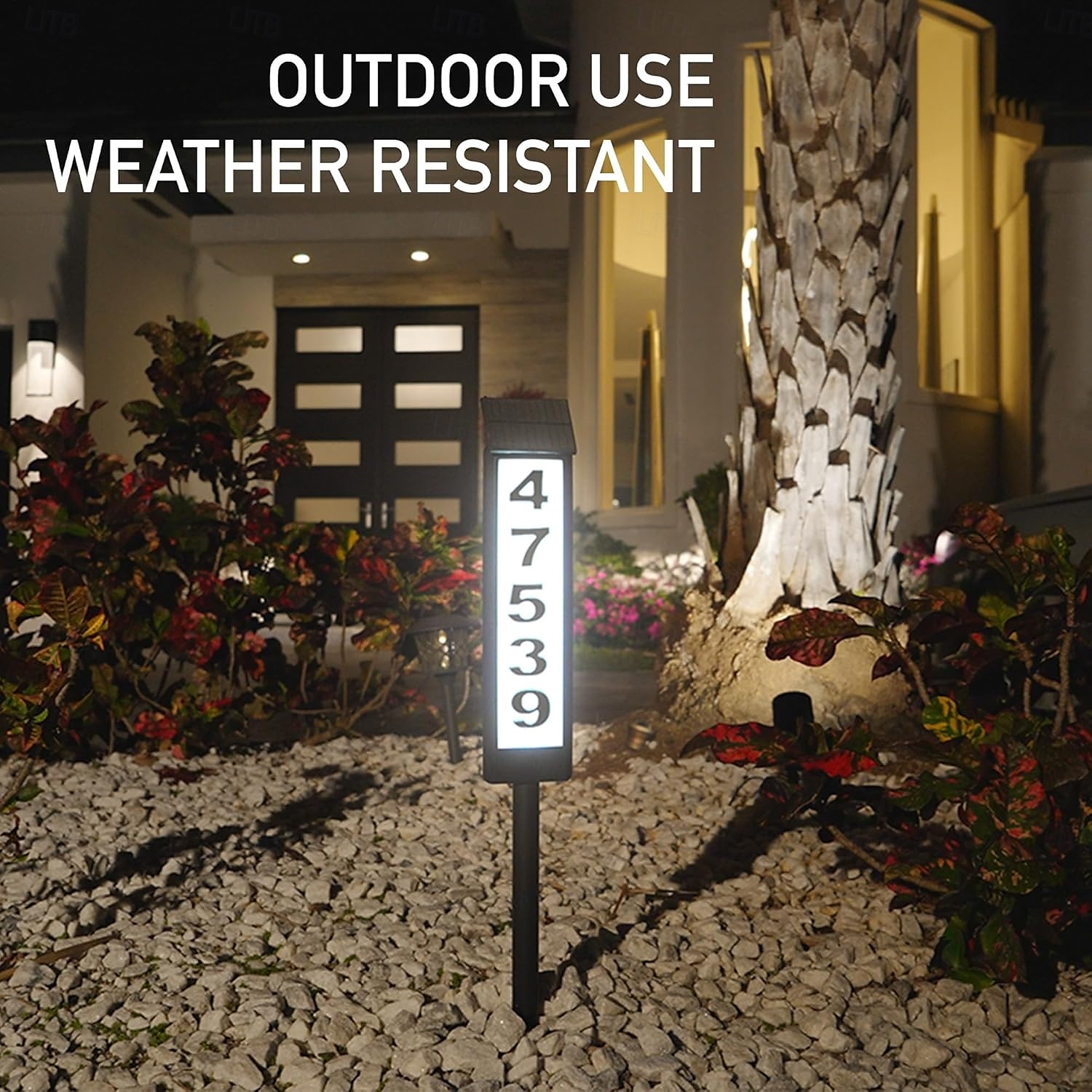 Solar Address Lights Lighted House Address Numbers Sign House Numbers for Outside Light up LED Illuminated Home Number 2-Color Lighting Modes Waterproof Lighted Address Plaque for Yard Home 1PC 2026 - $51.99 –P9