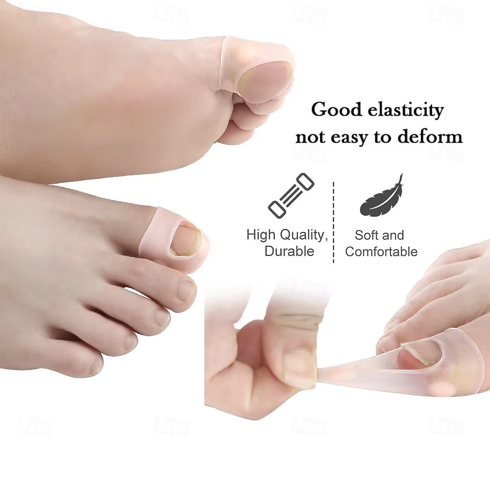 2 sztuki silikonowego korektora wrastających paznokci u stóp – niewidoczny korektor prostujący paznokcie u stóp, narzędzie do pedicure i pielęgnacji stóp w leczeniu paronychii &ochrona gojenia się 2025 - $5.49 –P6