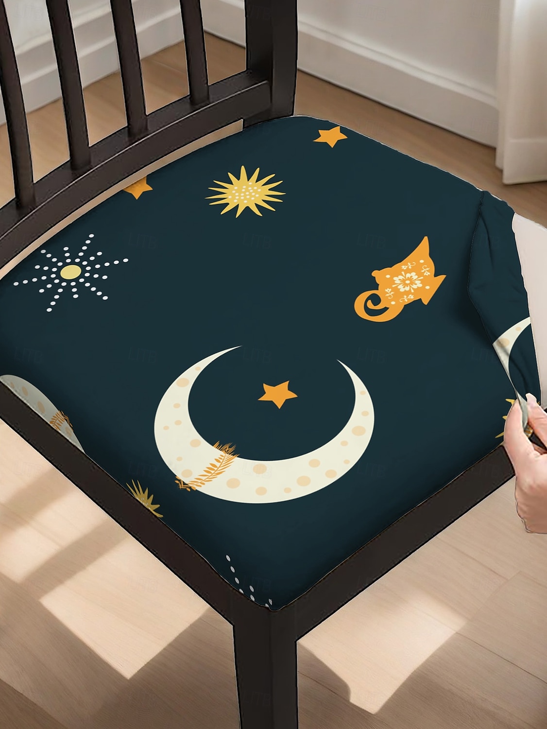 Funda para asiento de silla de comedor, funda para taburete, fundas de poliéster con estampado geométrico 2025 - €11.99 –P1