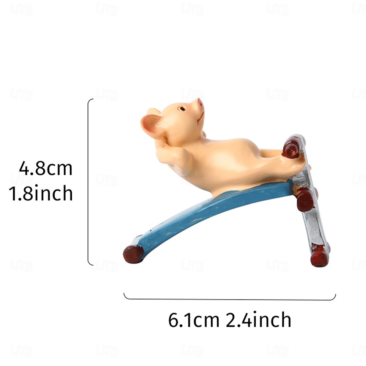 statua animale in miniatura a forma di maiale, decorazione da giardino in resina impermeabile dipinta a mano, piccola statuetta di maiale per casa, cortile, patio, bonsai, ornamento animale in del 2025 a $7.49 –P11