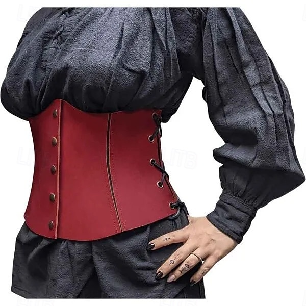 Rétro Vintage Punk & Gothique Médiéval Bustier Sous Poitrine Déguisement Homme Carnaval Mascarade Carnaval Performance Mascarade Adulte Corset de 2026 ? $26.99 –P1