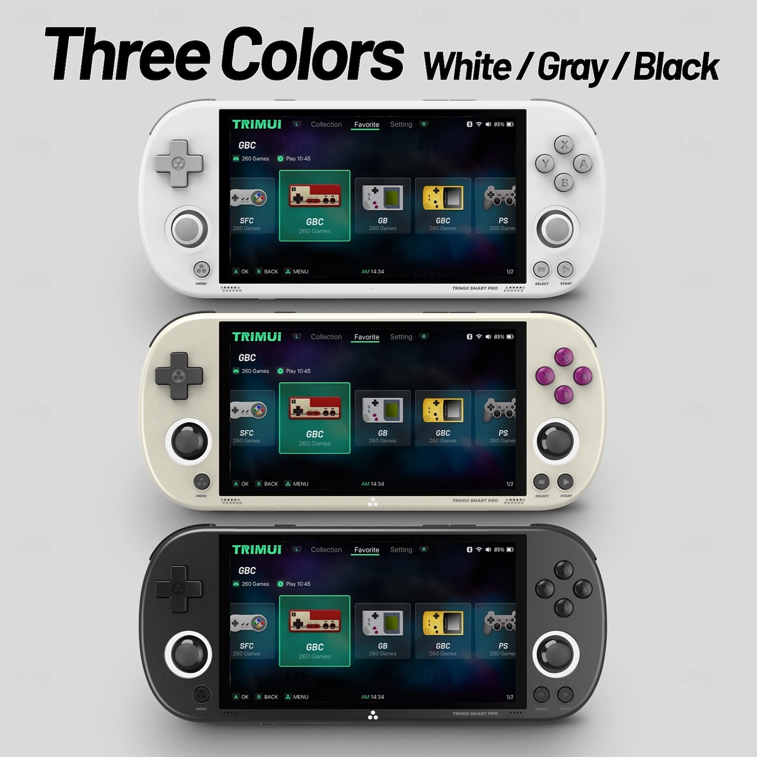 Trimui Smart Pro Handheld Game Console 4.96''IPS Screen Linux System Joystick RGB Lighting Smartpro Retro Video Game Player Gift 2025 - $207.99 –P9