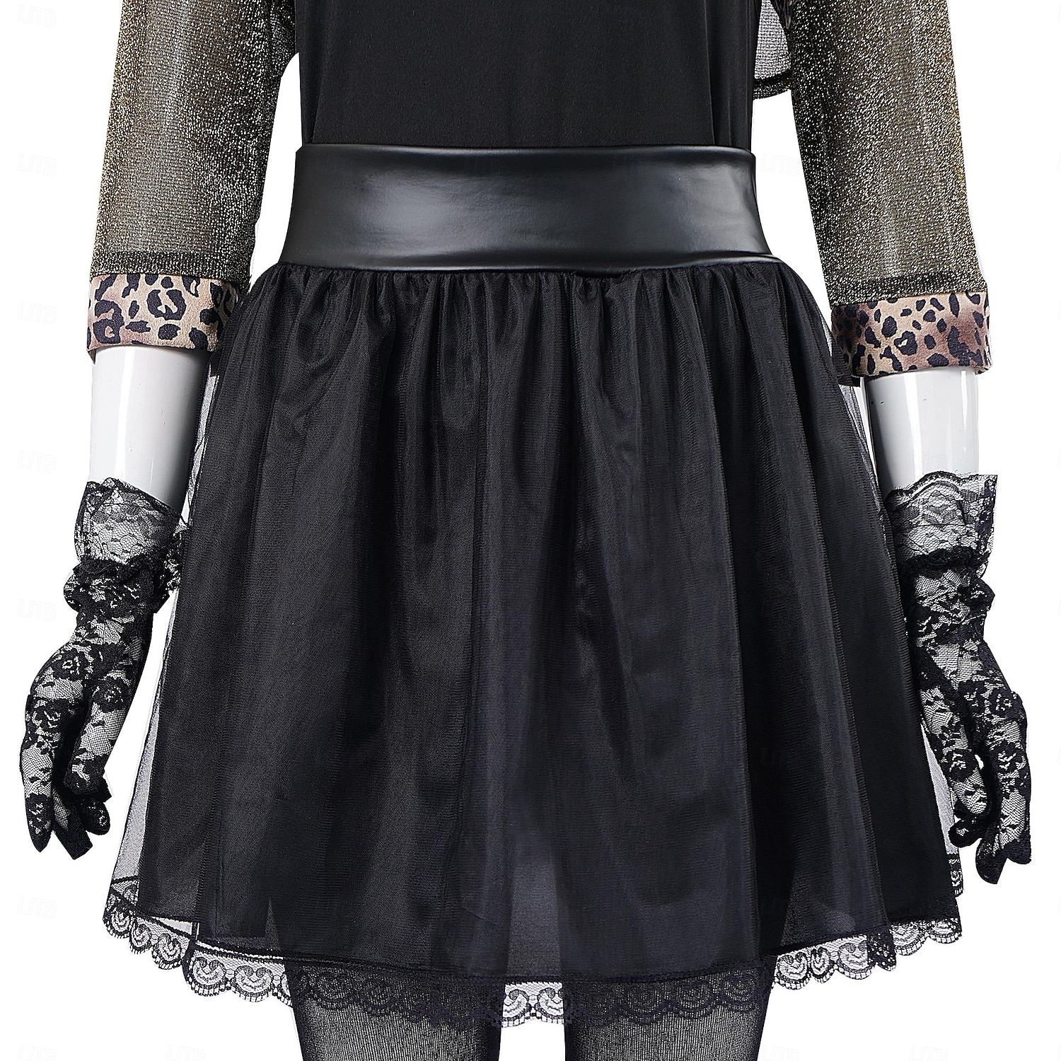 Retro / vintage 80-talet fint Cosplay-kostym Kläder Tutu Popstjärna Rocker Maskeradkläder Dam Maskerad Fest Prideparad Pride månad Vuxna Kjol Handskar Strumpor 2025 - $47.99 –P7