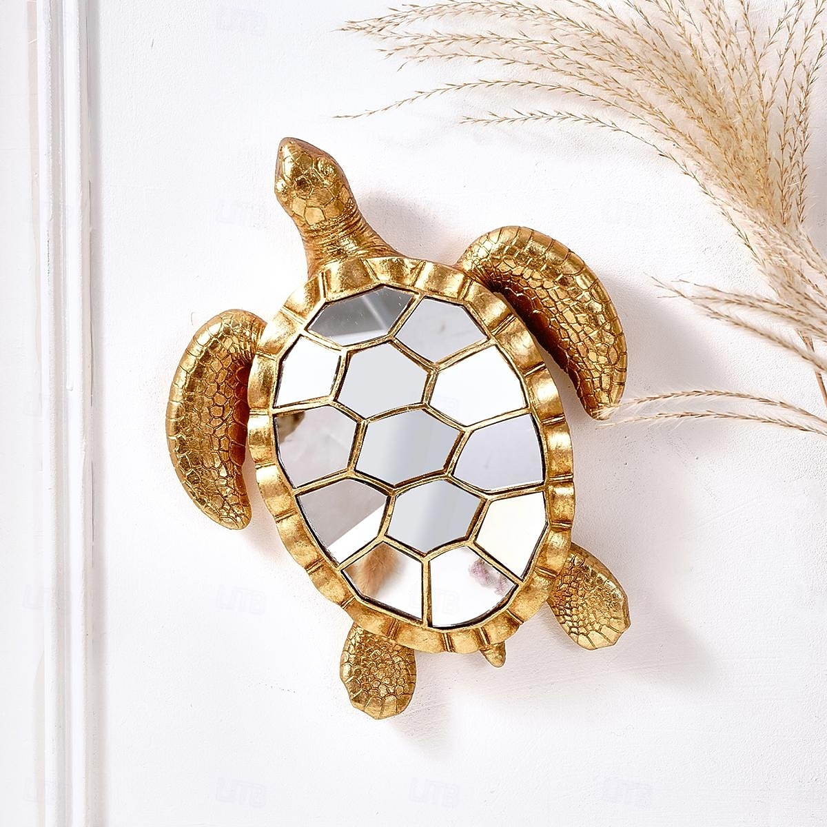 lustrzana mozaika z żywicy, dekoracja ścienna w kształcie żółwia – kreatywna, inspirowana zwierzętami, wisząca dekoracja do domu, na imprezę lub do akwarium – wyjątkowy prezent dla miłośników żółwi 2026 - $21.99 –P7