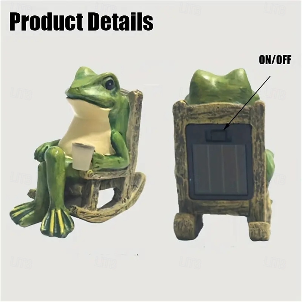 LED Solar Outdoor Lights Courtyard Balcony Garden Decoration Window Sill Ornaments Courtyard Layout Waterproof Creative Led Frog Shaped Lights  1PC 2025 - $16.99 –P6