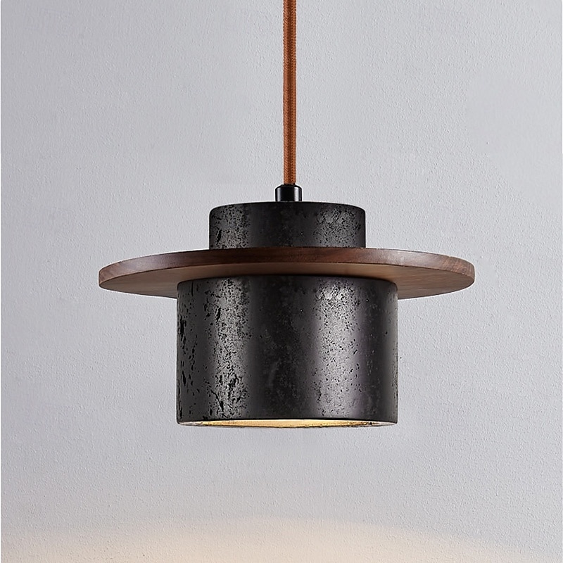 2 lumières 3 lumières 20 cm Design Unique conception avec îlot Suspension Bois Pierre Finitions peintes Moderne Style Nordique 85-265V de 2025 ? $124.99 –P7