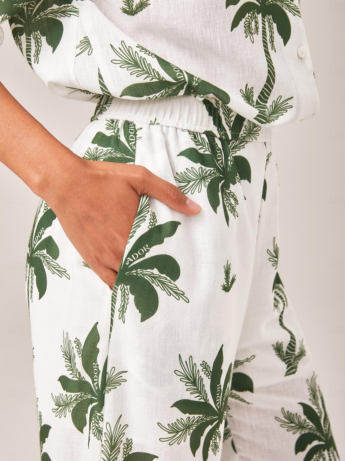 Femmes Col de chemise Vacances Tropical Mode Vert XS S M Été de 2025 ? $89.99 –P10
