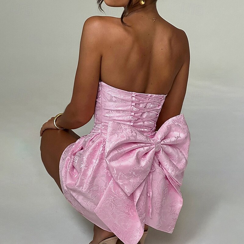 Women's Mini Dress White Dress Graduation Dress Party Dress Fashion Birthday Graduation Cocktail Party Regular Fit Plain Sleeveless Strapless Light Pink White Summer 2026 - $36.99 Women's Mini Dress White Dress Graduation Dress Party Dress Fashion Birthday Graduation Cocktail Party Regular Fit Plain Sleeveless Strapless Light Pink White Summer 2026 - $36.99