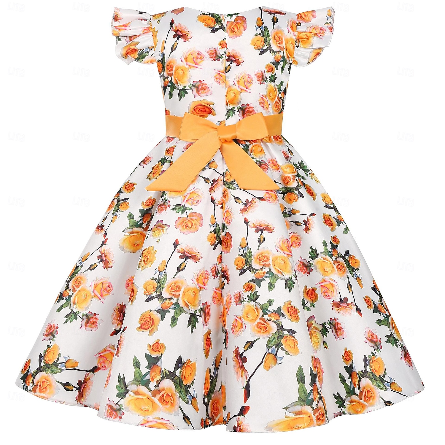 Kids Girls' Party Dress Graphic Sleeveless Special Occasion Princess Polyester Party Dress Summer Spring kids Yellow Wine Blue 2025 - $30.99 –P2