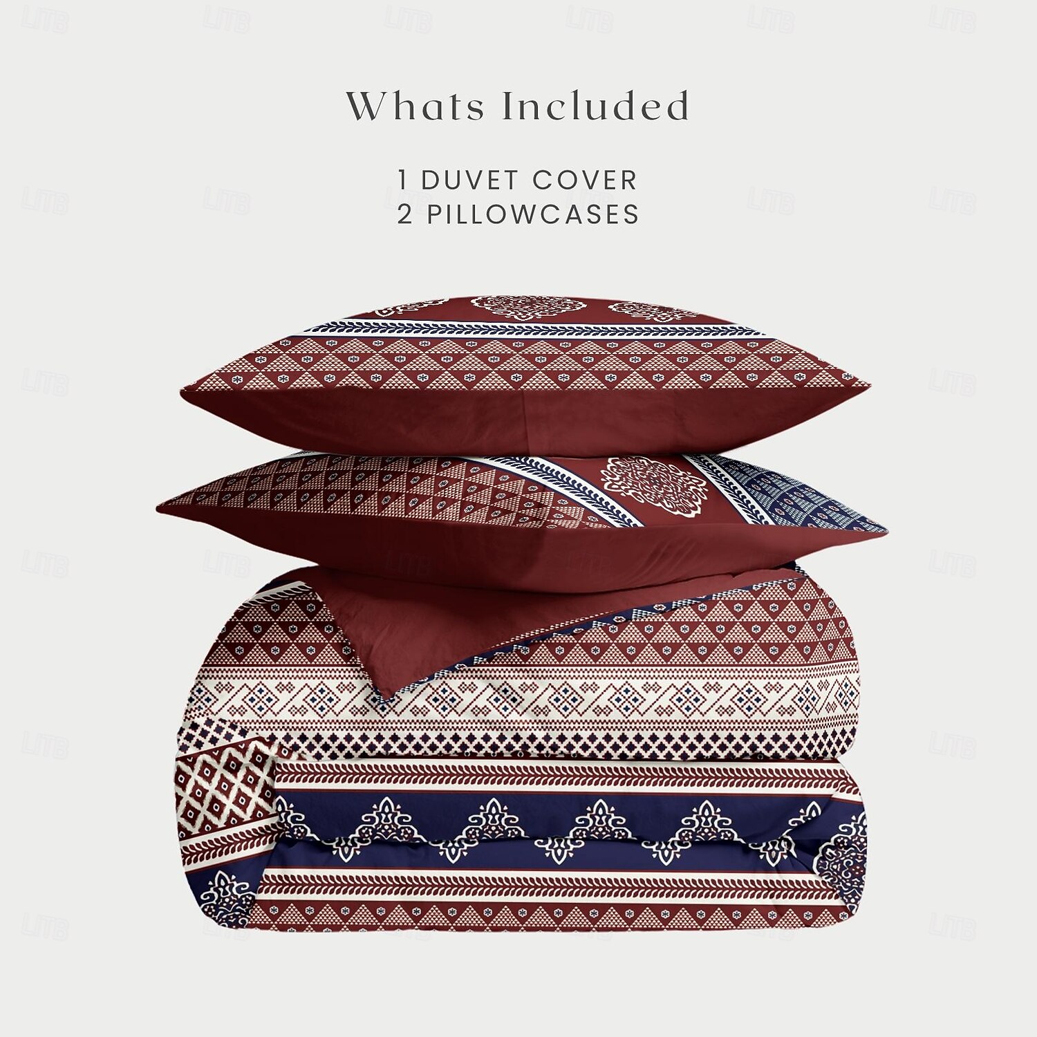 Housse de couette mandala ethnique taille double ensemble de literie en coton ensembles de lit housse de couette douce légère avec 2 taies d'oreiller pour l'été le printemps de 2025 ? $60.99 –P2