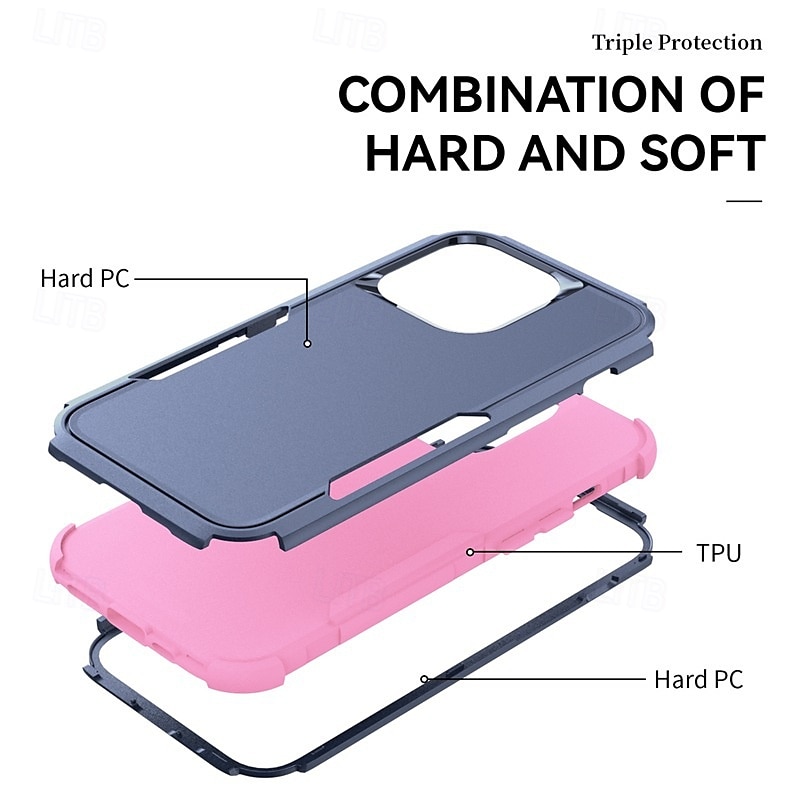 2025年 電話 ケース 用途 iPhone 16 15 14 Pro Max Plus iPhone 13 12 11 Pro Max Mini バックカバー 磁石バックル ワイヤレス充電をサポート 耐衝撃 レトロ風 TPU PC  コレクション – $19.99 –P7