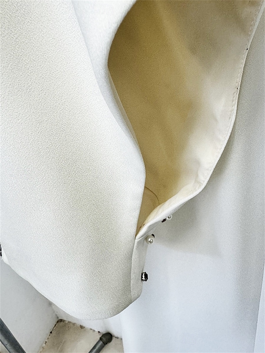 Sirena  Abito da quindicesimo compleanno abiti abito elegante matrimonio invitata lunghezza a terra maniche corte collo a giro cotone misto con cristalli perline 2025 del 2025 a $158.99 –P9