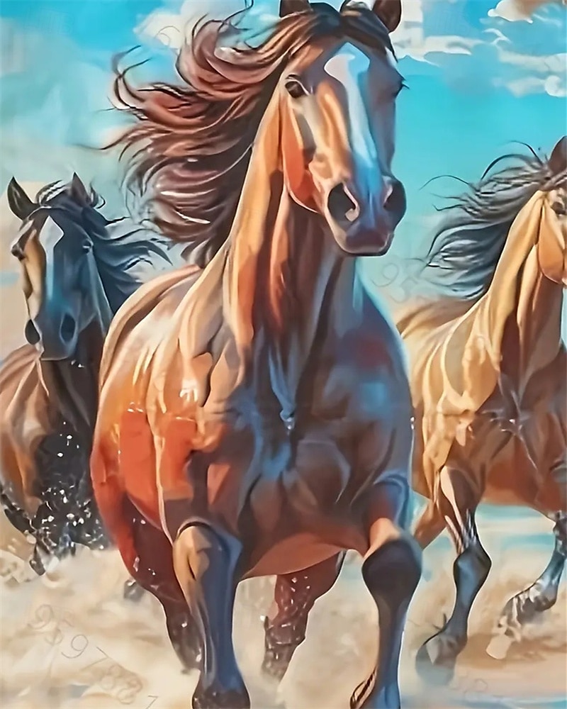 Chica 3D Caballo Camiseta Manga Corta Verano Primavera Moda Básico Niños 4-12 años Cuello Barco Exterior Casual Diario Ajuste regular 2025 - $11.99 -P5