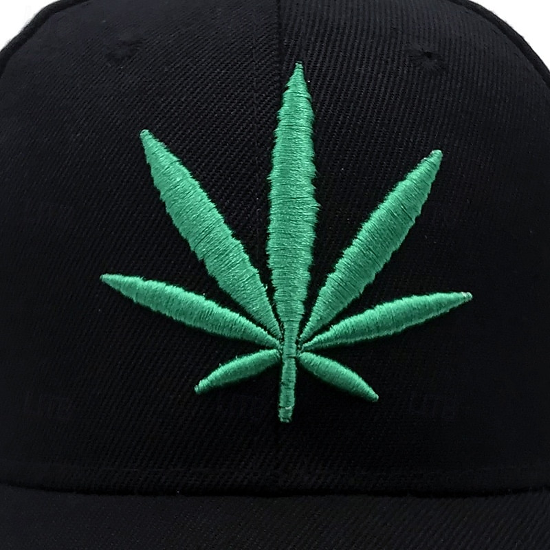 Herren Baseballkappe Sonnenhut Trucker-Kappe Schwarzgrau Schwarz Grün 100% Polyester Bestickt Mode Lässig Täglich Festival Botanisch Palmblatt Verstellbar Sonnenschutz Atmungsaktiv 2025 - $8.25 –P2