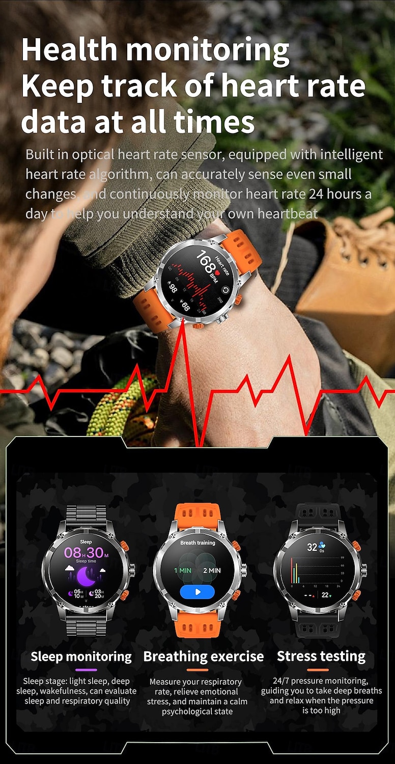 2025年 CF55 スマートウォッチ 心拍数 睡眠モニタリング Bluetooth 通話 LED フラッシュライト 情報プッシュ スポーツウォッチ  コレクション – $63.99 –P9