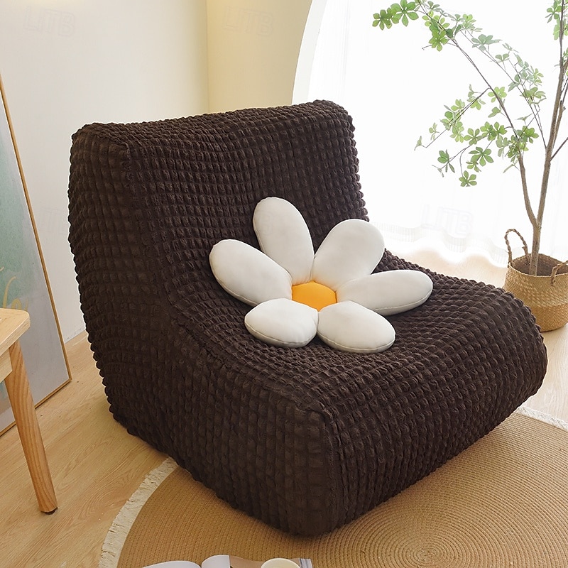 1pc capa elástica para sofá de chão sem braços capa para sofá preguiçoso relax seersucker capa elástica para sofá único capa de almofada para sala de estar casa de 2025 por $36.99 –P11