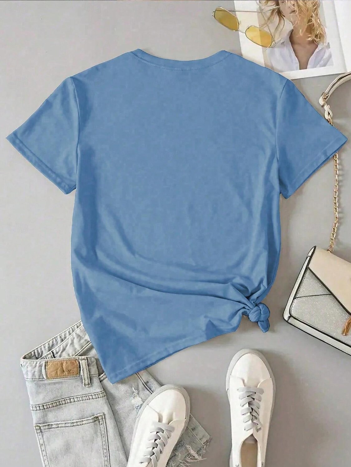 Moederdag Dames T-shirt Grafisch Brief Stijlvol Casual Korte mouw Ronde hals Normale tops Dagelijks Weekend Afdrukken blauw Zomer Lente 2025 - $19.99 -P2