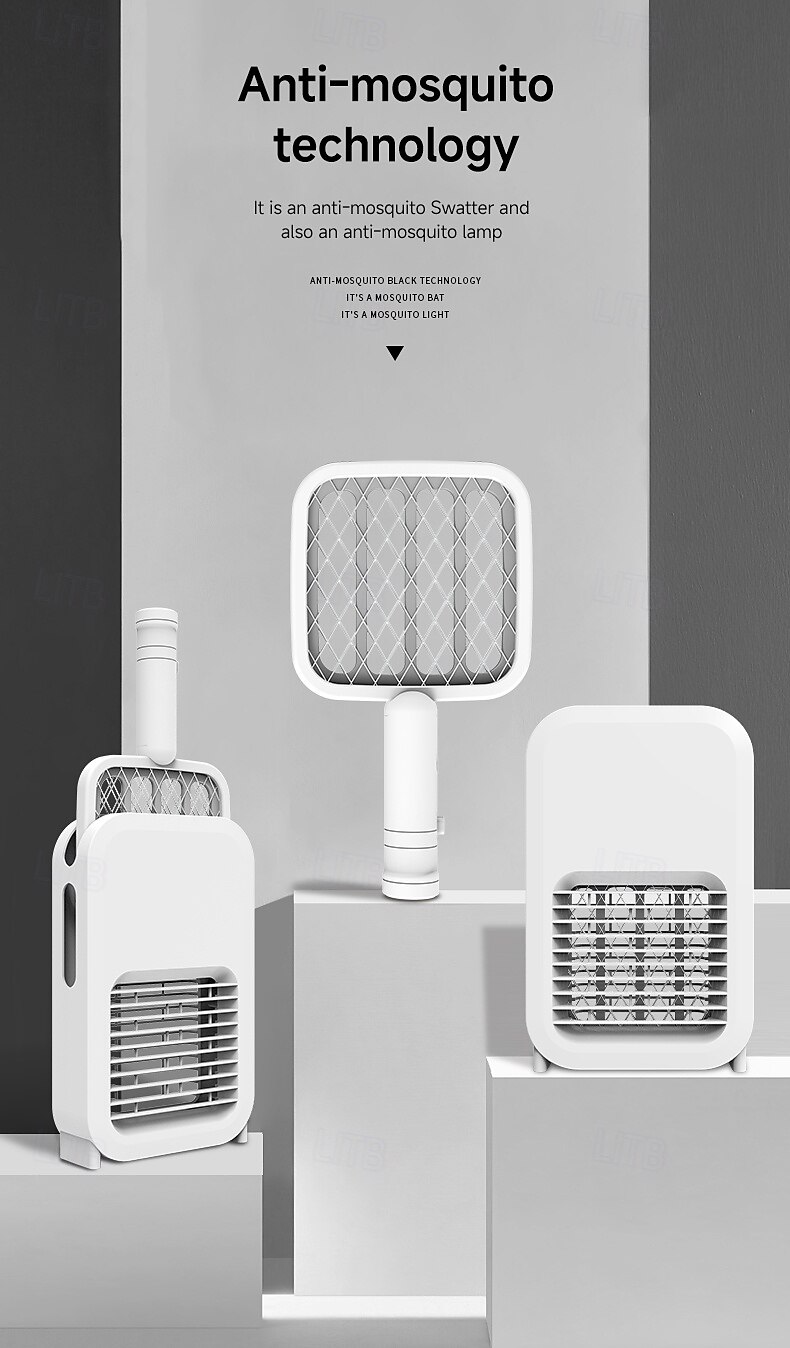 2025年 USB充電式電動蚊たたき – 充電式家庭用蚊殺しランプ、電気ショック付きハエ叩き  コレクション – $31.99 –P12