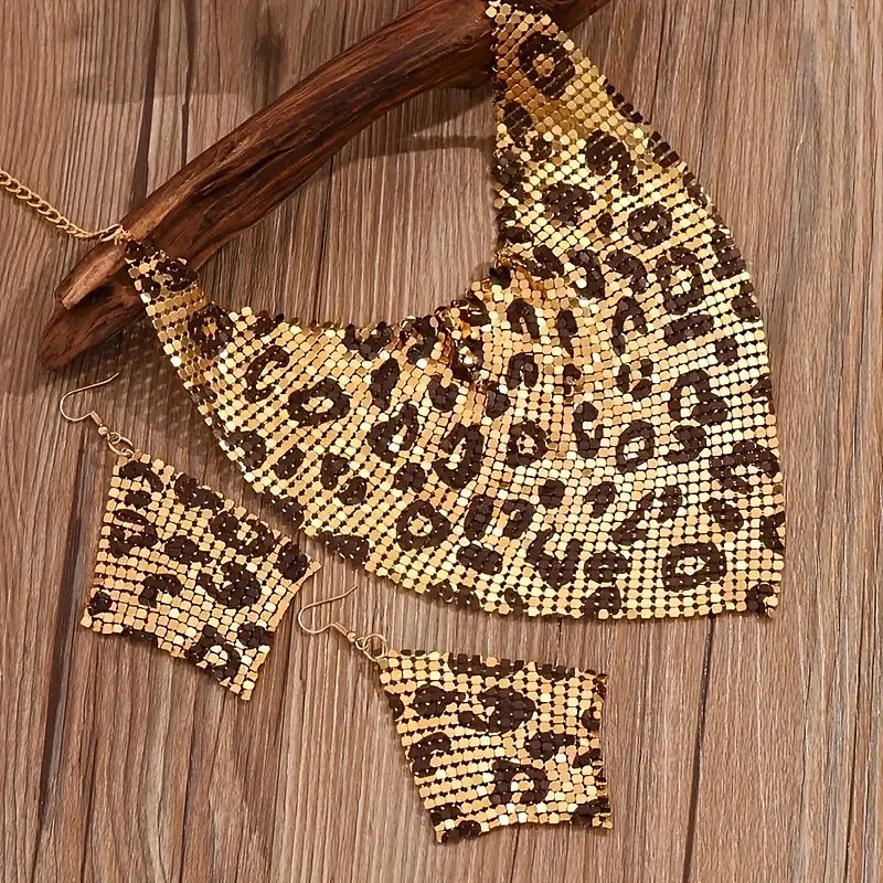 Dam Halsband Elegant Gata Geometri Örhänge 2025 - $15.49 -P3
