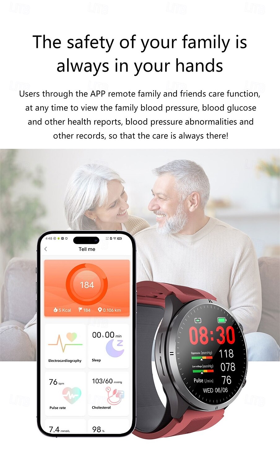 S26 Smart Watch 1.43 inch Smartwatch Bluetooth ECG+PPG Temperature Monitoring Pedometer Compatible with Android iOS Men Hands-Free Calls Message Reminder 49mm Watch 2025 - $178.99 –P13