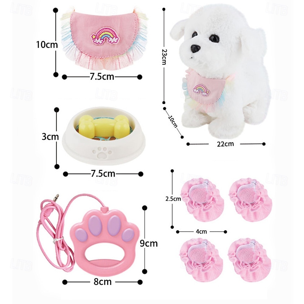 2025年 子供向けの子犬のおもちゃ、歩いたり吠えたりするおもちゃの犬、リード付きの子供向けの散歩犬のおもちゃ、リモコン付きのインタラクティブなぬいぐるみの子犬、3～7歳の男の子と女の子向け  コレクション – $40.99 –P6