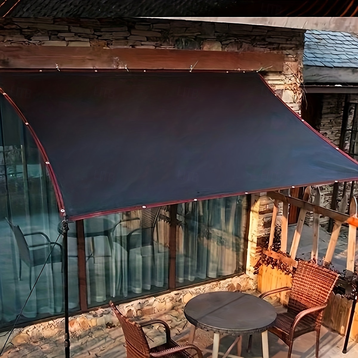 Huge Size Sunshade Tarpaulin Shading Heat Insulation Net Durable Sunblock Shade Mesh Tarp Sun and Snow Protecting Balcony Backyard RV Camping 2025 - $24.99 –P3