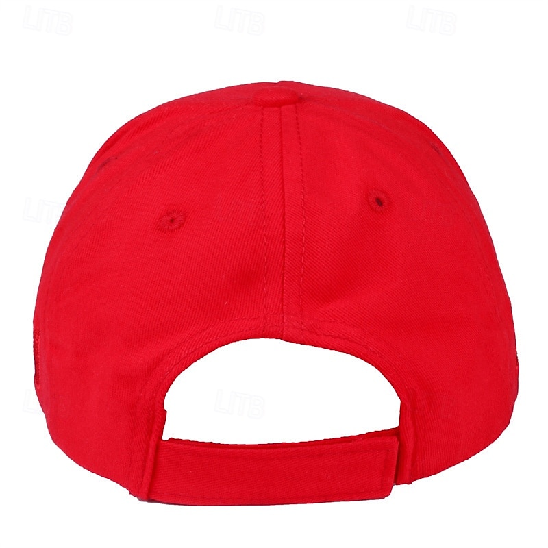 Per uomo Cappellino da Baseball Cappello da Sole Cappello da Camionista Nero Vino Misto Poli / Cotone Ricamato Moda Casual Quotidiano Weekend Bandiera Personaggio & Slogan Regolabile Protezione del 2025 a $8.99 –P6