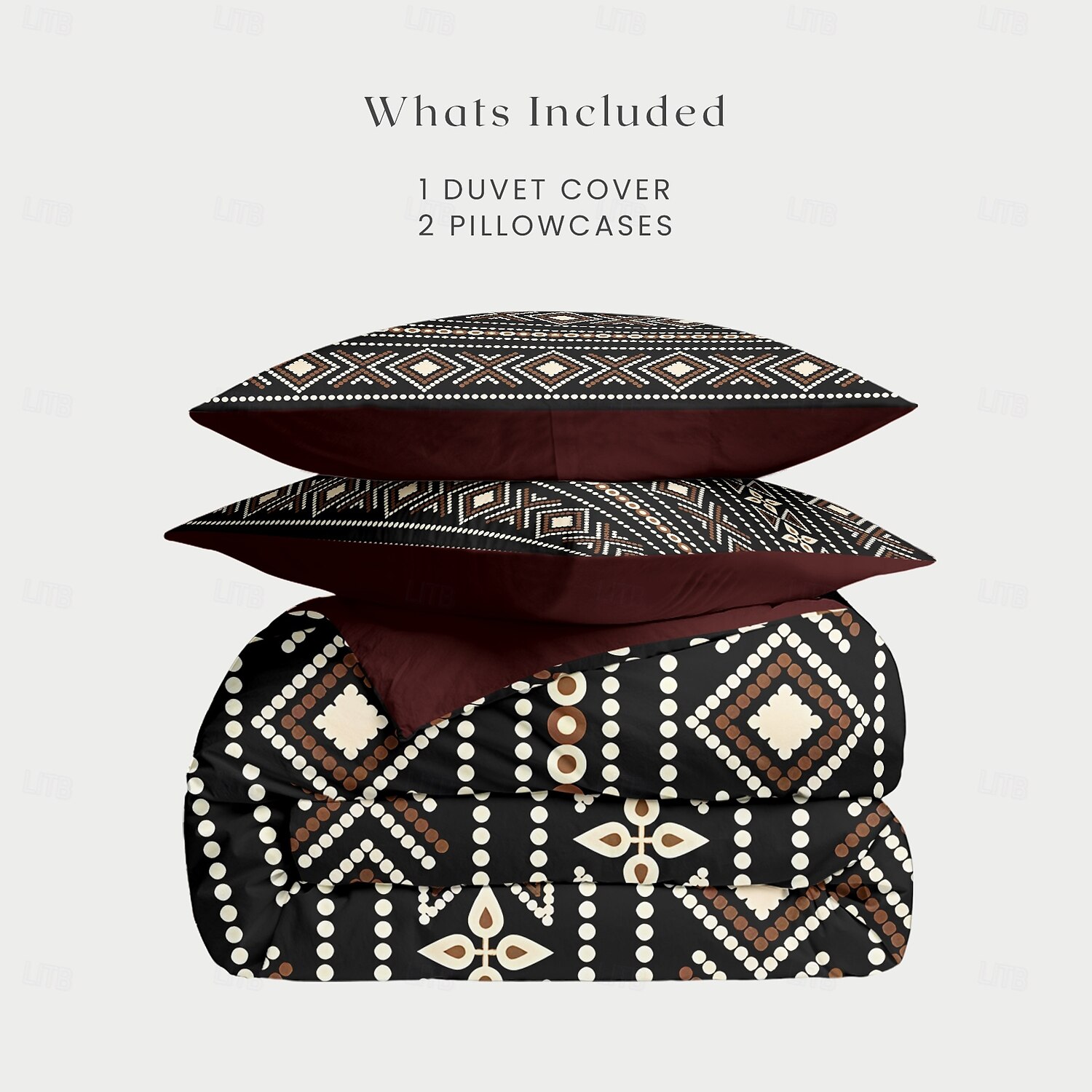Capa de Edredom Étnica Vintage Conjunto Completo de Cama Cobre Leito de Edredom Macio e Leve com 2 Capa de Travesseiro para Verão Primavera de 2025 por $60.99 –P2