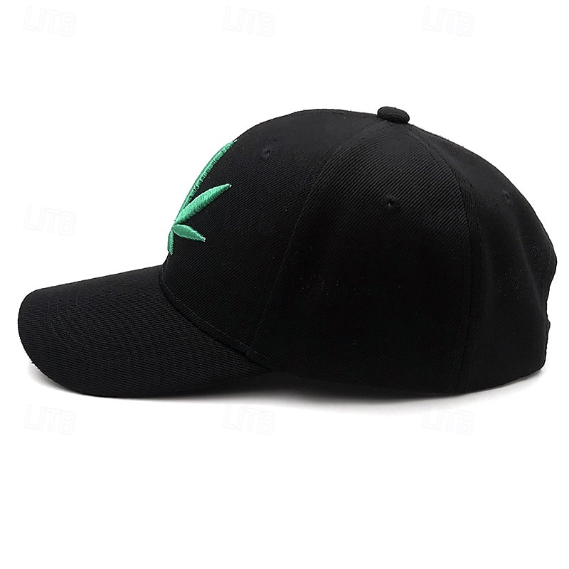Herren Baseballkappe Sonnenhut Trucker-Kappe Schwarzgrau Schwarz Grün 100% Polyester Bestickt Mode Lässig Täglich Festival Botanisch Palmblatt Verstellbar Sonnenschutz Atmungsaktiv 2025 - $8.25 –P9
