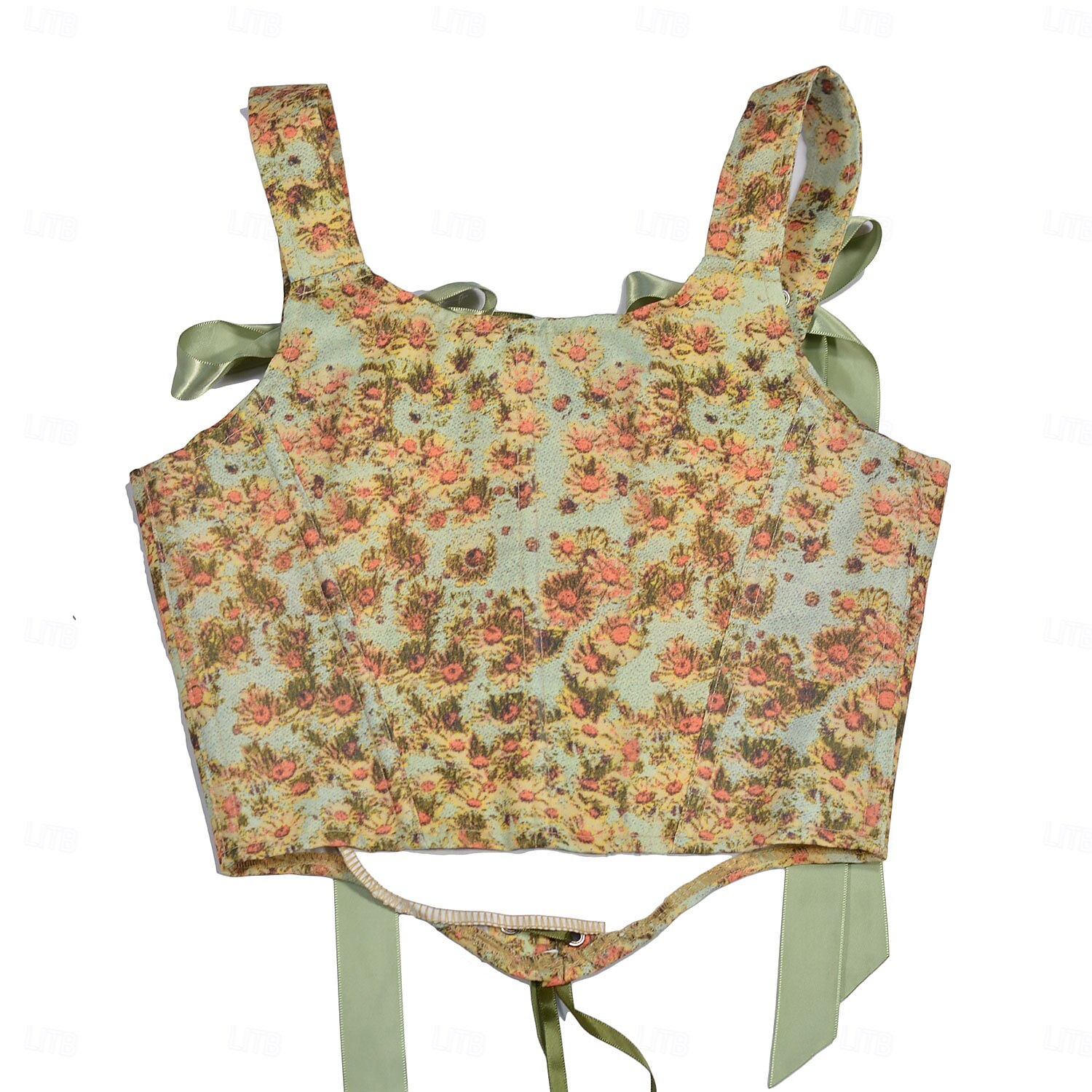 Retro Vintage Rococo Medieval Corset Vest Bustier Viking Celtic Knight Elven Lace up Floral Fancy Dress Women's Celtic Fantasy Halloween Carnival Performance Party LARP Adults' Corset 2025 - $37.99 –P2