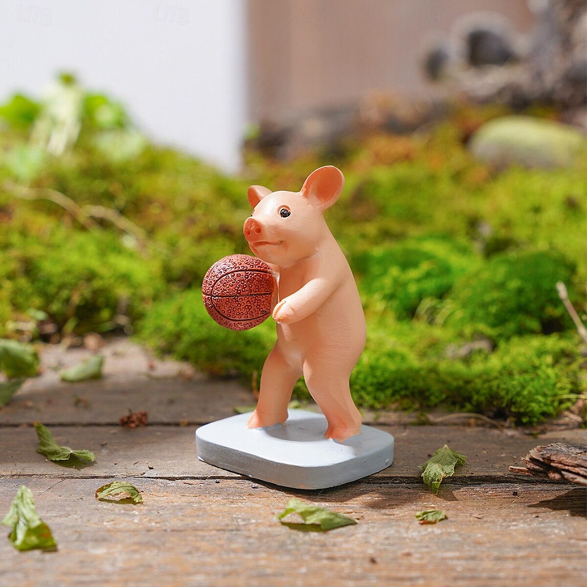 statua animale in miniatura a forma di maiale, decorazione da giardino in resina impermeabile dipinta a mano, piccola statuetta di maiale per casa, cortile, patio, bonsai, ornamento animale in del 2025 a $7.49 –P16