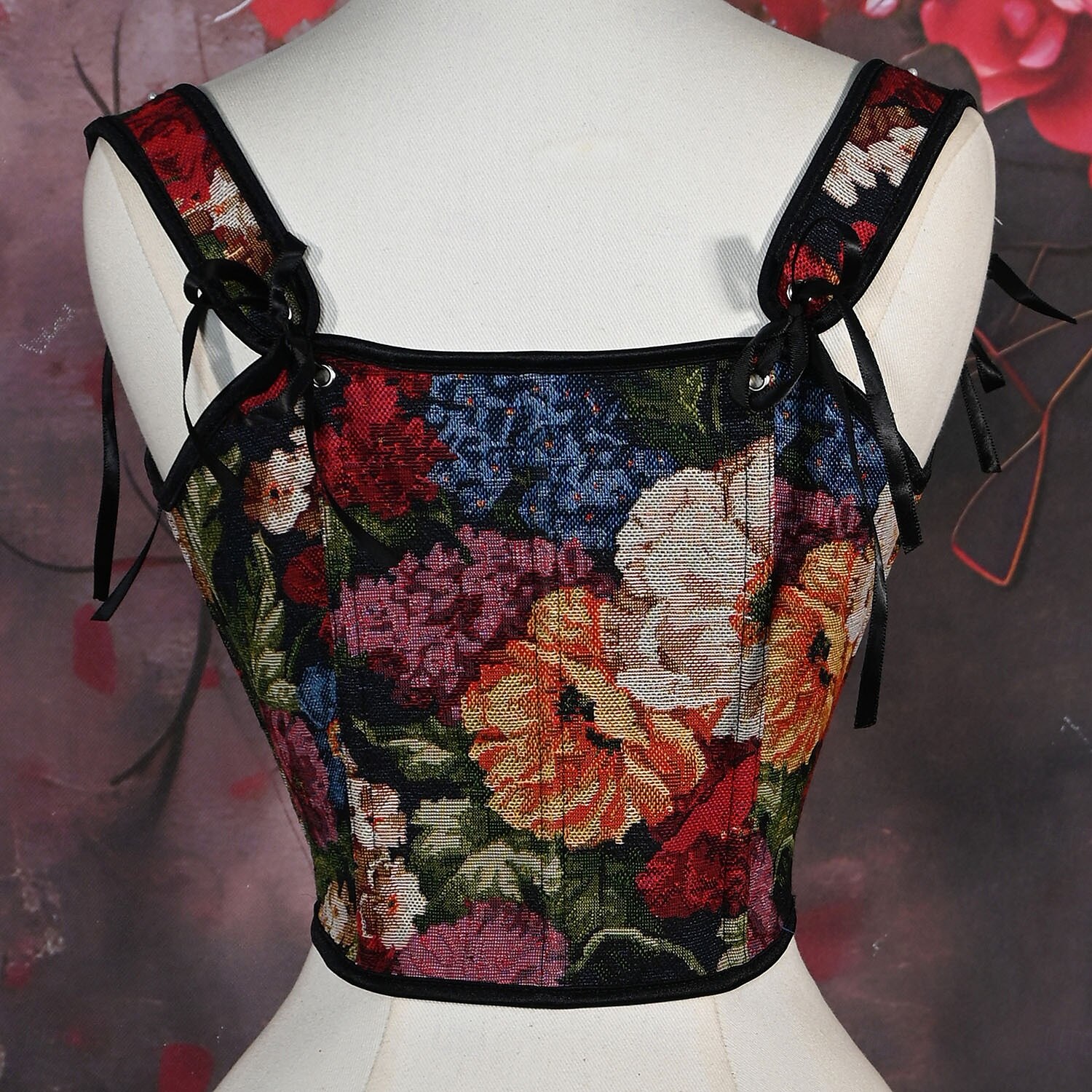 Retró Középkori Reneszánsz Fűző Prsluk Bustier Viking Fűzős Virágos Jelmez Női Kelta Fantasy Mindszentek napja Farsang Teljesítmény Parti LARP Felnőttek Fűző 2025 - $30.99 –P8