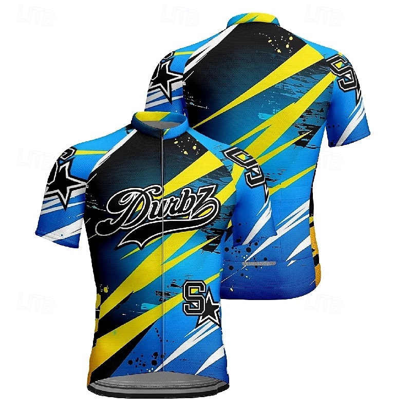 Homme Maillot de cyclisme Manche Courte Cyclisme T-shirt Maillot avec 3 poches arrière VTT Vélo tout terrain Respirant Séchage Rapide Design Anatomique Évacuation de l'Humidité Pourpre foncé Bleu de 2025 ? $25.99 –P13