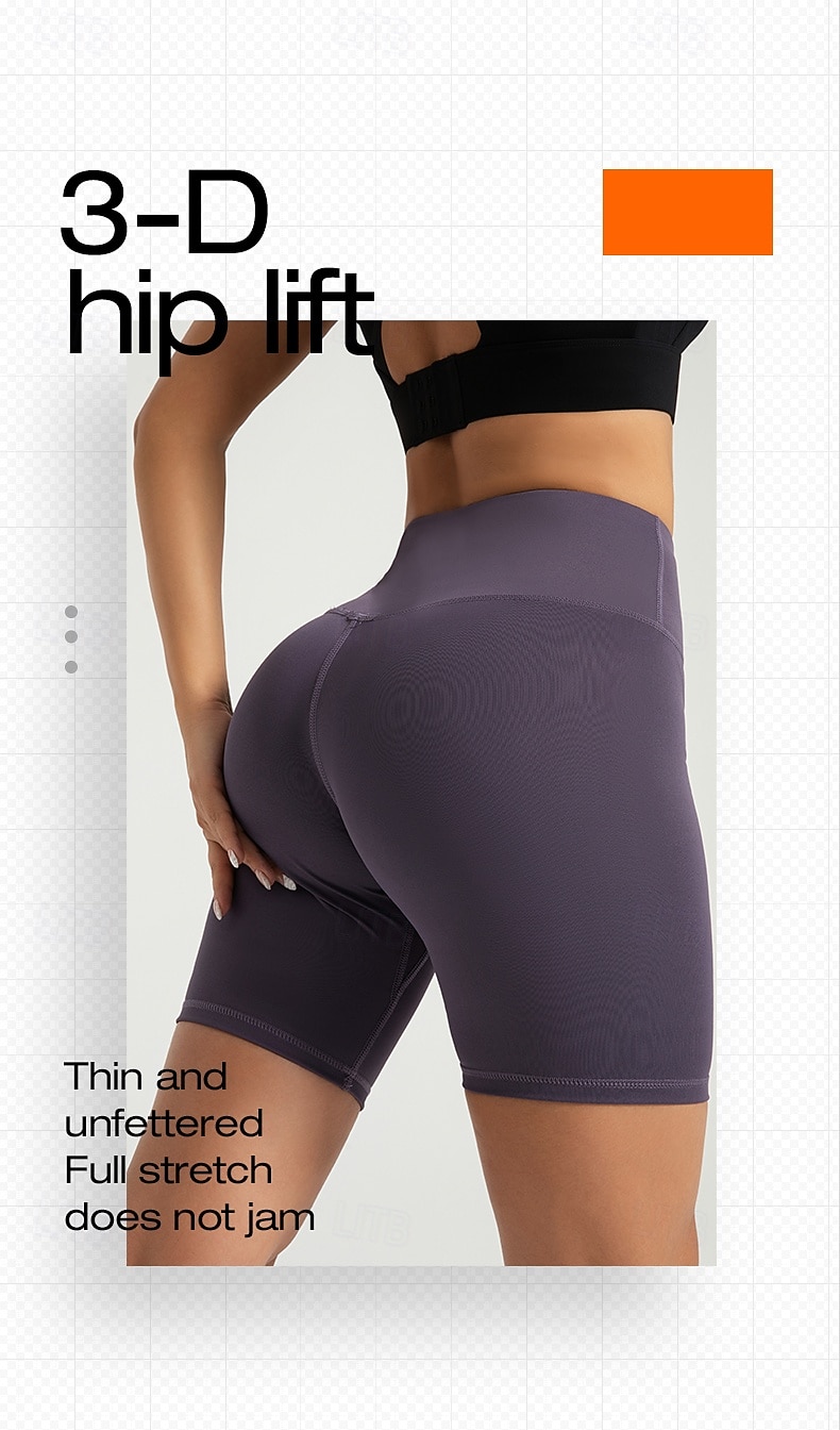 Women's Yoga Shorts Fleece Lined Leggings Yoga Leggings Butt Lift Tummy Control High Waist Pilates Gym Workout Workout Shorts Solid Color Black Pink Dark Gray Spandex Fall Sports Activewear Stretchy 2026 - $17.99 –P5