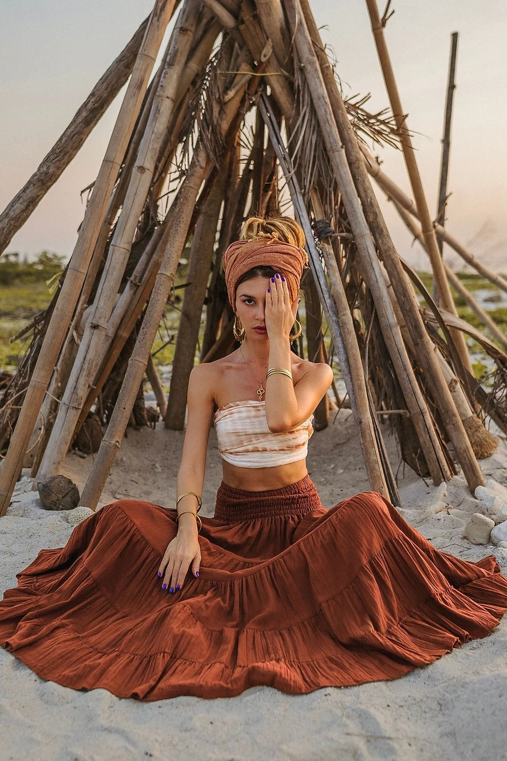 Retrò Vintage Medievale Rinascimento Maxi Gonna Fiera del Ren Vichinghi Elfico Elastico in vita Ispirato alla Reggenza Tinta unica Per donna Fantasia Mascherata Vacanza Casual Quotidiano LARP Adulti del 2025 a AU $31.59 –P5