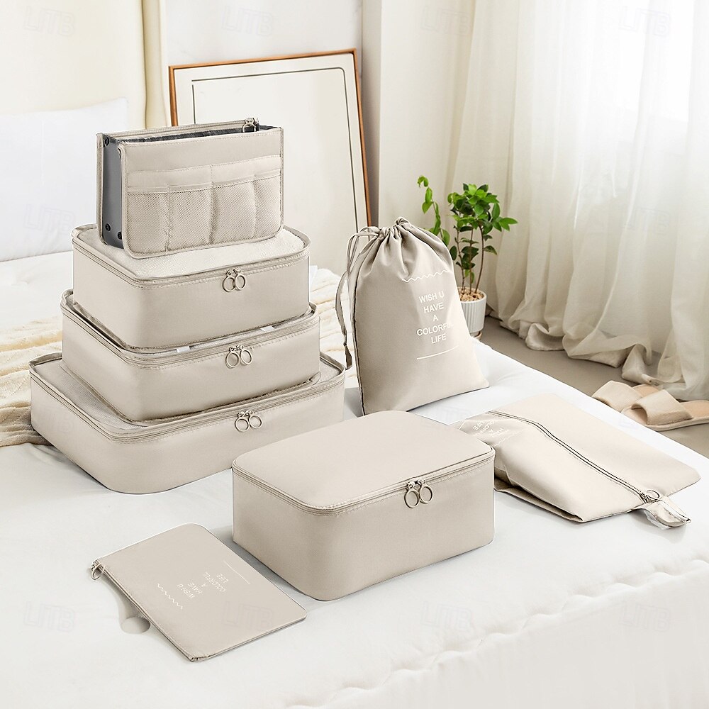 compressie packing cubes voor het opbergen van reisbagage en rugzakorganizers ruimtebespaarders, digitale, toiletartikelen en make-up organizers, kleding, schoenen, reistassensets 2025 - $13.99 –P3