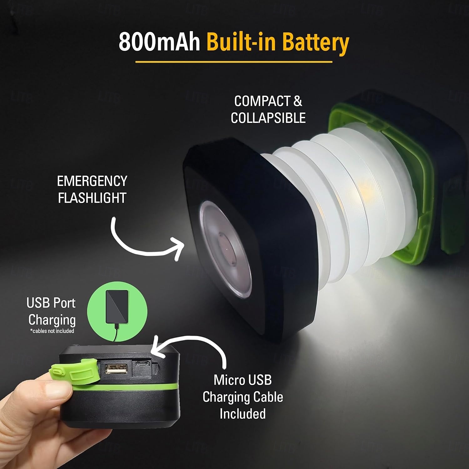 LED Solar Outdoor Lights Folding Solar Camping Lanterns Flashlights LED Hand Light USB Rechargeable Waterproof & Portable Lamp for Camping Emergency Power Outages Hurricanes for Halloween 2026 - $24.99 –P7